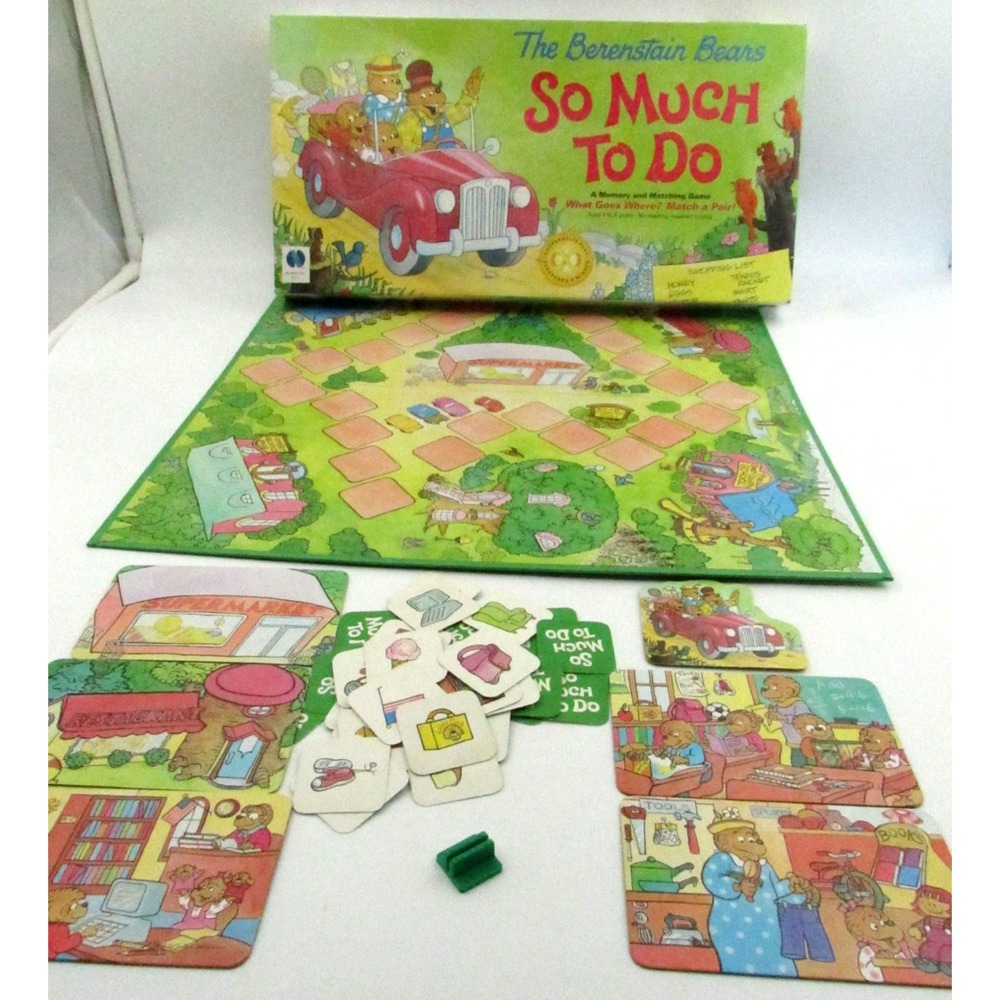 The Berenstain Bears So Much To Do Board Game Vintage Missing Instruc. & 2 Cards
